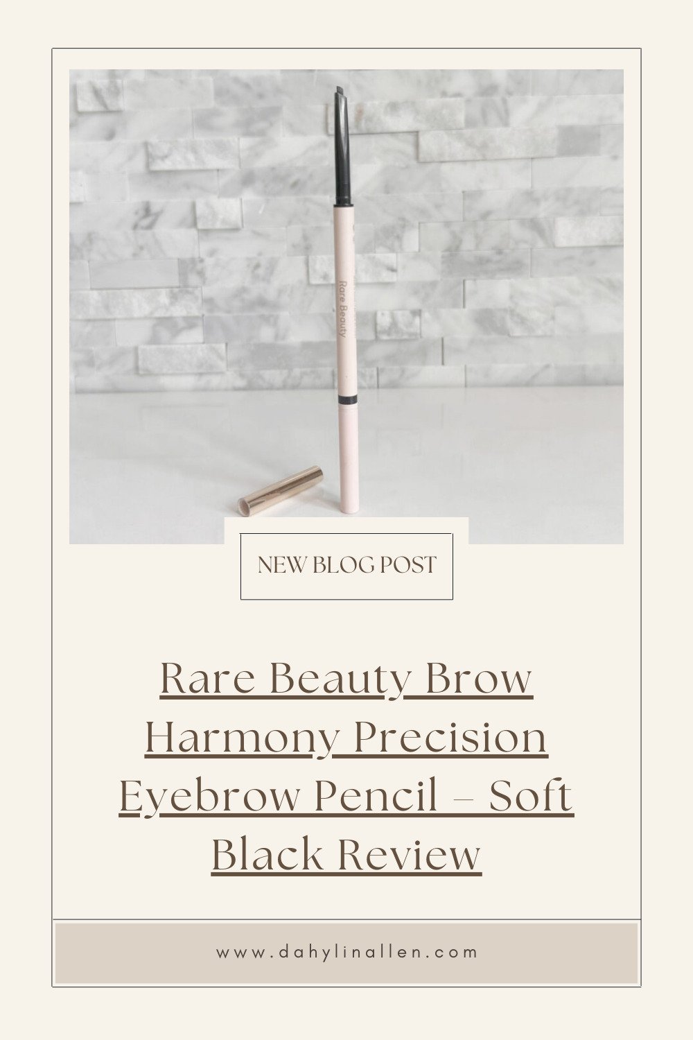 Rare Beauty Brow Harmony Precision Eyebrow Pencil Soft Black Review