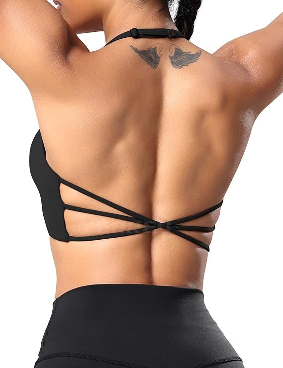 YEOREO Criss Cross Back Sports Bra YEOREO Criss Cross Back Sports Bra from Amazon