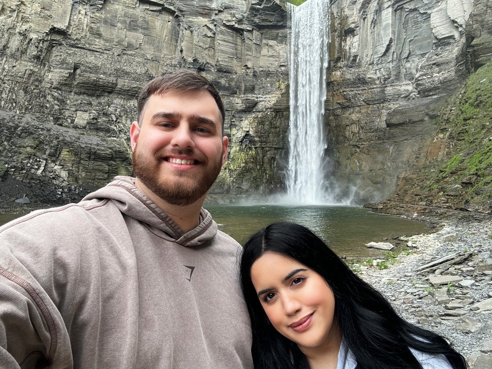 Taughannock Falls, a tall single-drop waterfall in Taughannock Falls State Park.